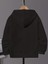Sırt Baskılı Cute Duck Siyah Kapşonlu Sweatshirt 2