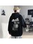 Arctic Monkeys Sırt Baskılı Siyah Unisex Oversize Kapüşonlu Sweatshirt 1