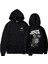Arctic Monkeys Sırt Baskılı Siyah Unisex Oversize Kapüşonlu Sweatshirt 2