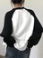 Vintage Reglan Uzun Kollu Black Cat Baskılı Beyaz T-Shirt 4