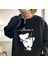 Deftones Baskılı Siyah Unisex Oversize Bisiklet Yaka Sweatshirt 1