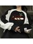 Streetwear New Year Merry Christmas Baskılı Siyah Unisex Oversize Bisiklet Yaka Sweatshirt 1