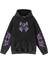 Yıkamalı Kumaş Gothic Ribbon Kapüşonlu Hoodie Sweatshirt 1