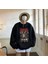 Slipknot Goat & Skulls Baskılı Siyah Unisex Oversize Bisiklet Yaka Sweatshirt 1