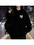 Street Wear Manifest More Love Oversize Unisex Siyah Sweatshirt 2