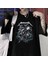 Metallica Knight Skull Baskılı Siyah Unisex Oversize T-Shirt 1