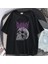Deathless Skull Baskılı Siyah Oversize T-Shirt 2