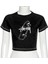 Y2K Skateboard Ters Dikiş Siyah Crop 2