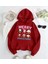 Sanrio Merry Christmas Baskılı Kapşonlu Sweatshirt 3