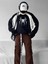 Y2K Streetwear Spider Baskılı Siyah Unisex Oversize Bisiklet Yaka Sweatshirt 1