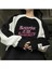 Blackpink Is The Revolution Baskılı Line Detail Unisex Oversize Bisiklet Yaka Siyah Sweatshirt 1