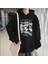 Siouxsie Banshees Baskılı Siyah Unisex Oversize Kapüşonlu Sweatshirt 1