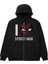 I Love Spider-Man Baskılı Oversize Fermuarlı Siyah Unisex Kapüşonlu Hırka 2