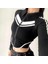 Y2K Moto Biker Şeritli Uzun Kol Baskılı Crop Bluz 2