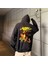 Tupac Shakur Baskılı Siyah Unisex Oversize Kapüşonlu Sweatshirt 1
