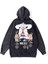 Yıkamalı Kumaş Anime One Piece Gear Five Kapüşonlu Hoodie Sweatshirt 1