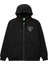 Spider Web Heart Baskılı Oversize Fermuarlı Siyah Unisex Kapüşonlu Hırka 2