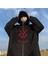 Berserk Logo Baskılı Oversize Fermuarlı Siyah Unisex Kapüşonlu Hırka 1