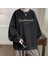 Jujutsu Kaisen Toge Inumaki Baskılı Siyah Unisex Oversize Bisiklet Yaka Sweatshirt 1