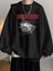 Undercover Siyah Unisex Oversize Bisiklet Yaka Sweatshirt 1