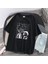 R&m Baskılı Siyah Oversize T-Shirt 1