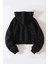 Streetwear Fermuarlı Uzun Kollu Siyah Crop Hırka 3
