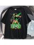Harajuku Anime One Piece Zoro Siyah Oversize T-Shirt 1