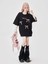 Kurdele Baskılı Oversize T-Shirt 3