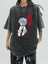 Yıkamalı Rei Ayanami Eskitme T-Shirt 1
