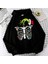 Christmas Gothic Baskılı Siyah Unisex Oversize Kapüşonlu Sweatshirt 2