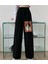 I Do What I Want Baskılı Oversize Unisex Siyah Eşofman Altı 1