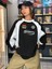 Speedy Baskılı Line Detail Unisex Oversize Bisiklet Yaka Siyah Sweatshirt 1