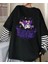 Harajuku Kuromi Gotik Uzun Kollu Oversize T-Shirt 1