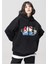 Sanrio Siyah Kapüşonlu Sweatshirt 1