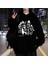 Street Wear We Vaguel Feel Many Oversize Unisex Siyah Sweatshirt 1