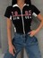 1985 Since Baskılı Fermuarlı Crop Bluz 2
