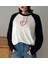 Heart Reglan Uzun Kollu Beyaz T-Shirt 1