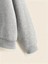 Ribbon Baskılı Gri Unisex Oversize Bisiklet Yaka Sweatshirt 4