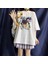 Be Fearless Teenager Baskılı Beyaz Oversize T-Shirt 2