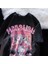 Gothic Hello Kitty Baskılı Oversize T-Shirt 3