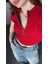 Zip Detay Fitilli Crop Bluz 1