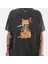 Yıkamalı Killer Cat Eskitme T-Shirt 1