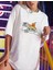 Cats & Orange Beyaz Unisex Oversize T-Shirt 1