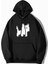 White Cat Siyah Kapşonlu Sweatshirt 1