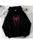 Spider Web Baskılı Unisex Oversize Hoodie 2