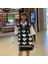 Touz Kawaii Harajuku Kalp Desenli V Yaka Oversize Süveter 1