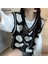 Touz Kawaii Harajuku Kalp Desenli V Yaka Oversize Süveter 3