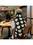 Touz Kawaii Harajuku Kalp Desenli V Yaka Oversize Süveter 4