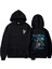 Snoop Dogg Blue Baskılı Siyah Unisex Oversize Kapüşonlu Sweatshirt 2