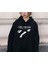 The Smiths Baskılı Siyah Unisex Oversize Kapüşonlu Sweatshirt 1